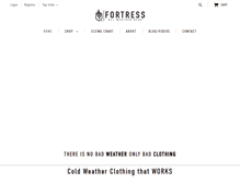 Tablet Screenshot of fortressclothing.com